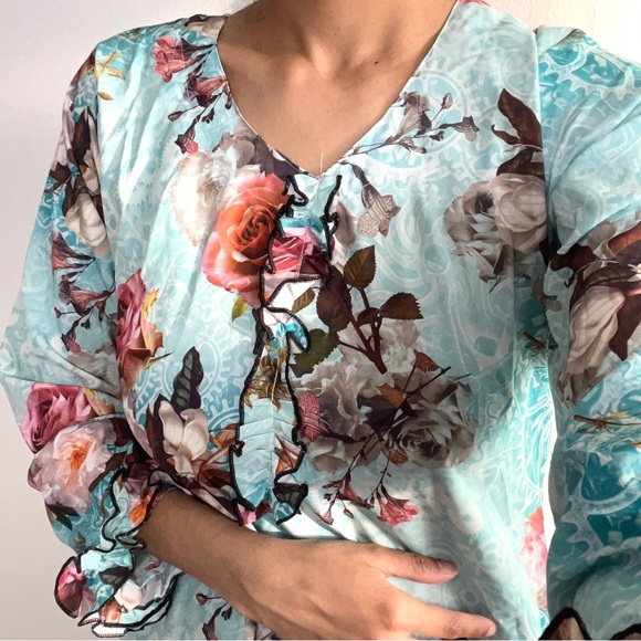 BLUE FLORAL DRESS!! - Picture 4 of 6